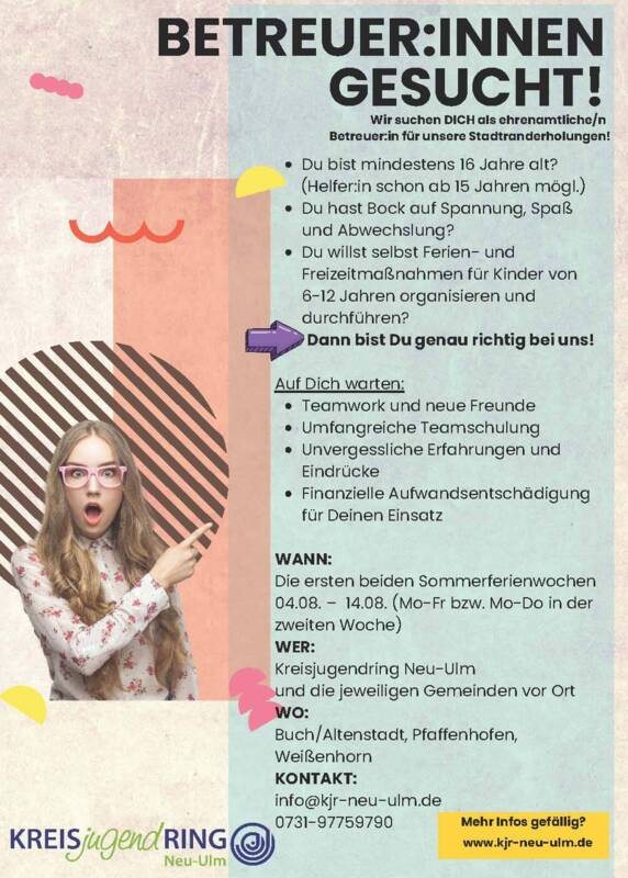 2025 Kreisjugendring: Betreuer gesucht