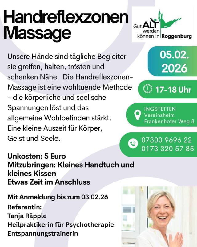 2026: Flyer Handreflexzonen-Massage