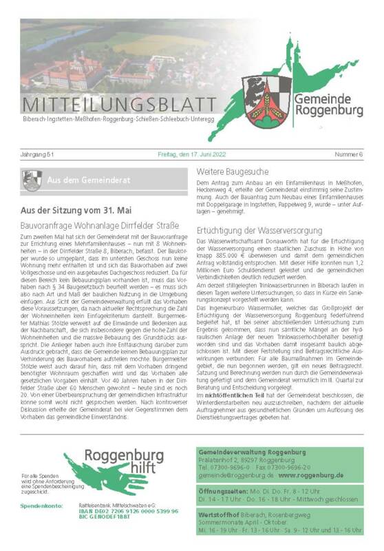 Mitteilungsblatt-Beispiel